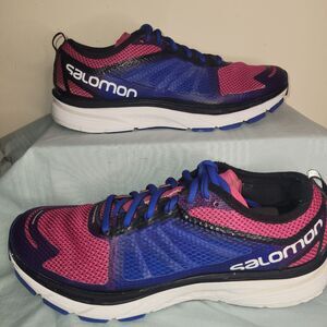 Salomon Women's Sonic RA Pink Shoes Size 9.5 Purple/Blue